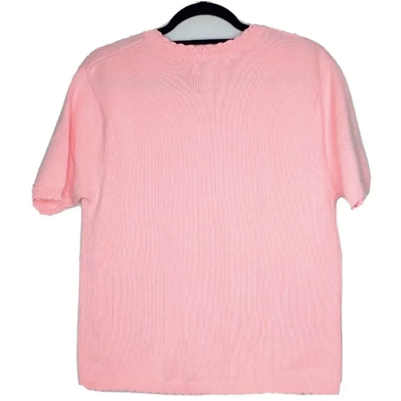 FRED THOMAS KNIT CARDIGAN SWEATER - PINK - Picture 2 of 4